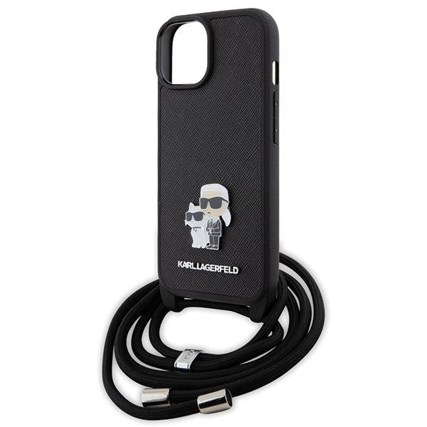 KARL LAGERFELD 65333 KARL LAGERFELD CROSSBODY Ochranný kryt se šňůrkou pro Apple iPhone 15