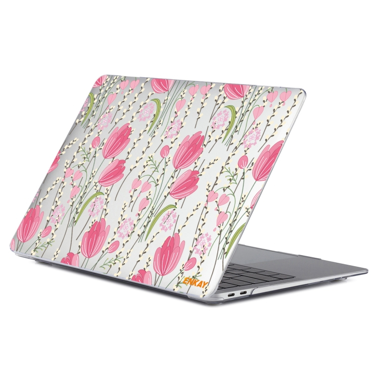 Levně ENKAY FLOWER Pouzdro pro MacBook Pro 13" A2251 / A2289 / A2338 TULIP