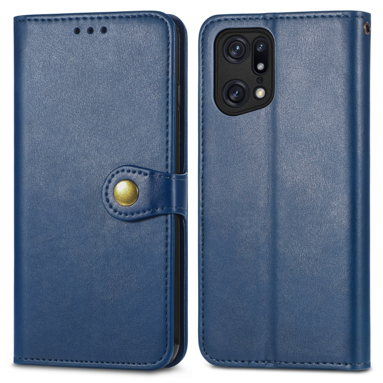 VSECHNONAMOBIL 42506
LEATHER BUCKLE Peněženkový obal Oppo Find X5 Pro modrý