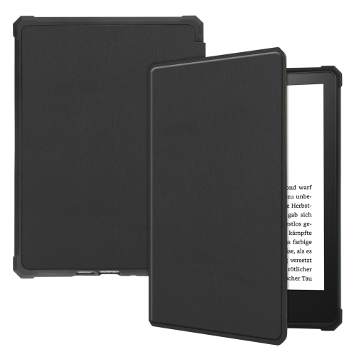 Protemio Černá Leather Zaklápěcí Obal Amazon Kindle Paperwhite 5 Černý