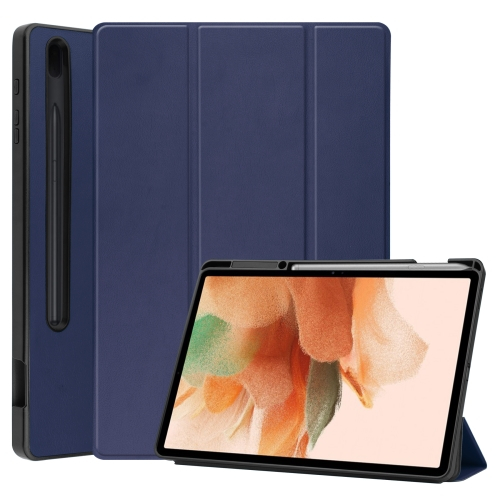 VSECHNONAMOBIL 32768
LEATHER zaklapovací obal Samsung Galaxy Tab S8+ / S7+ / S7 FE modrý