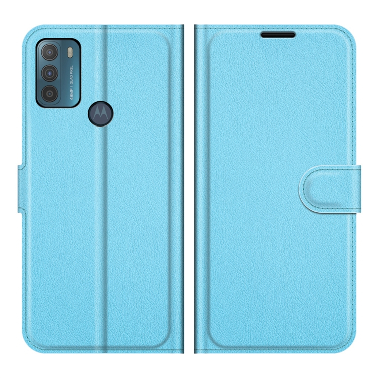 LITCHI Ochranný kryt pro Motorola Moto G50 modrý