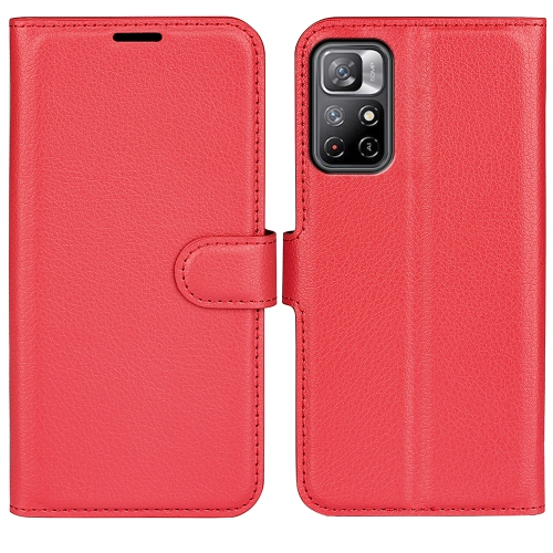 LITCHI Ochranný kryt pro Xiaomi Poco M4 Pro 5G / Redmi Note 11S 5G červený