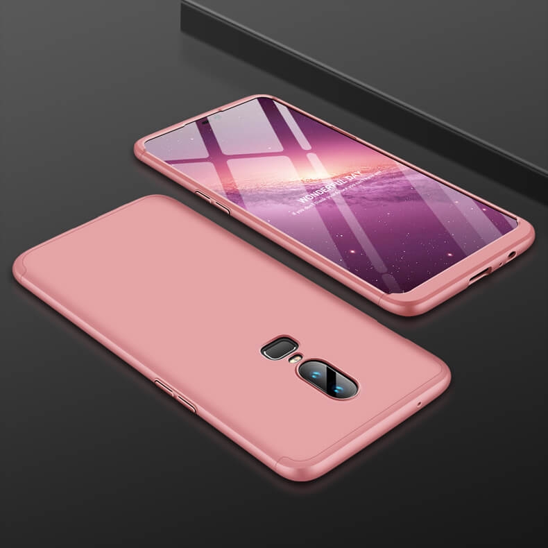 Levně 360° ochranný kryt OnePlus 6 růžový