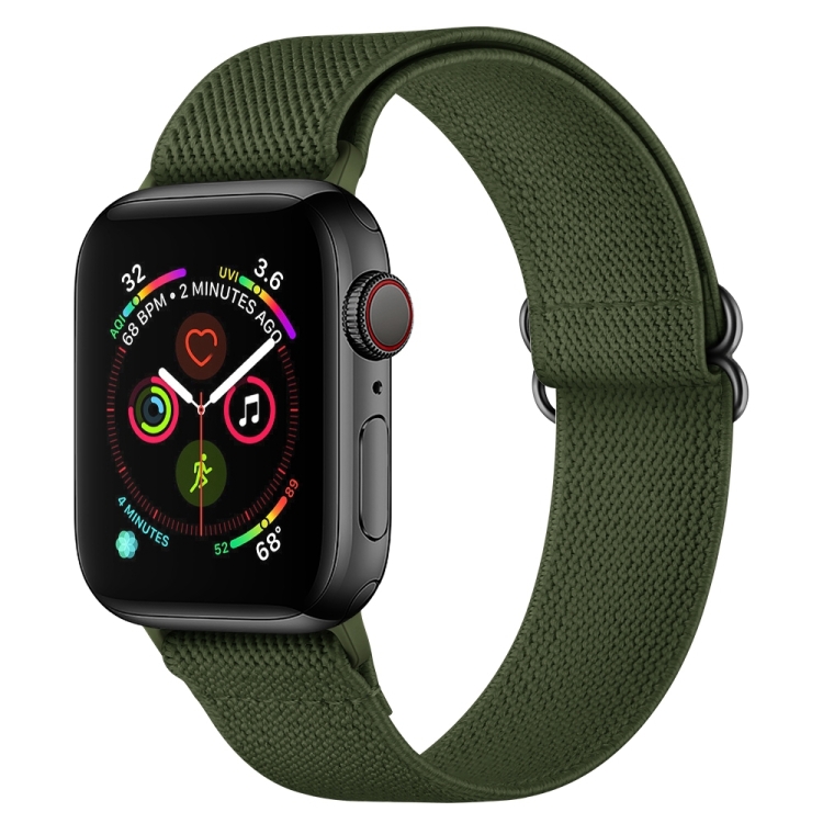 NYLON Řemínek pro Apple Watch Ultra 1 / 2 / 3 (49mm) / 8/7 (45mm) tmavě zelený