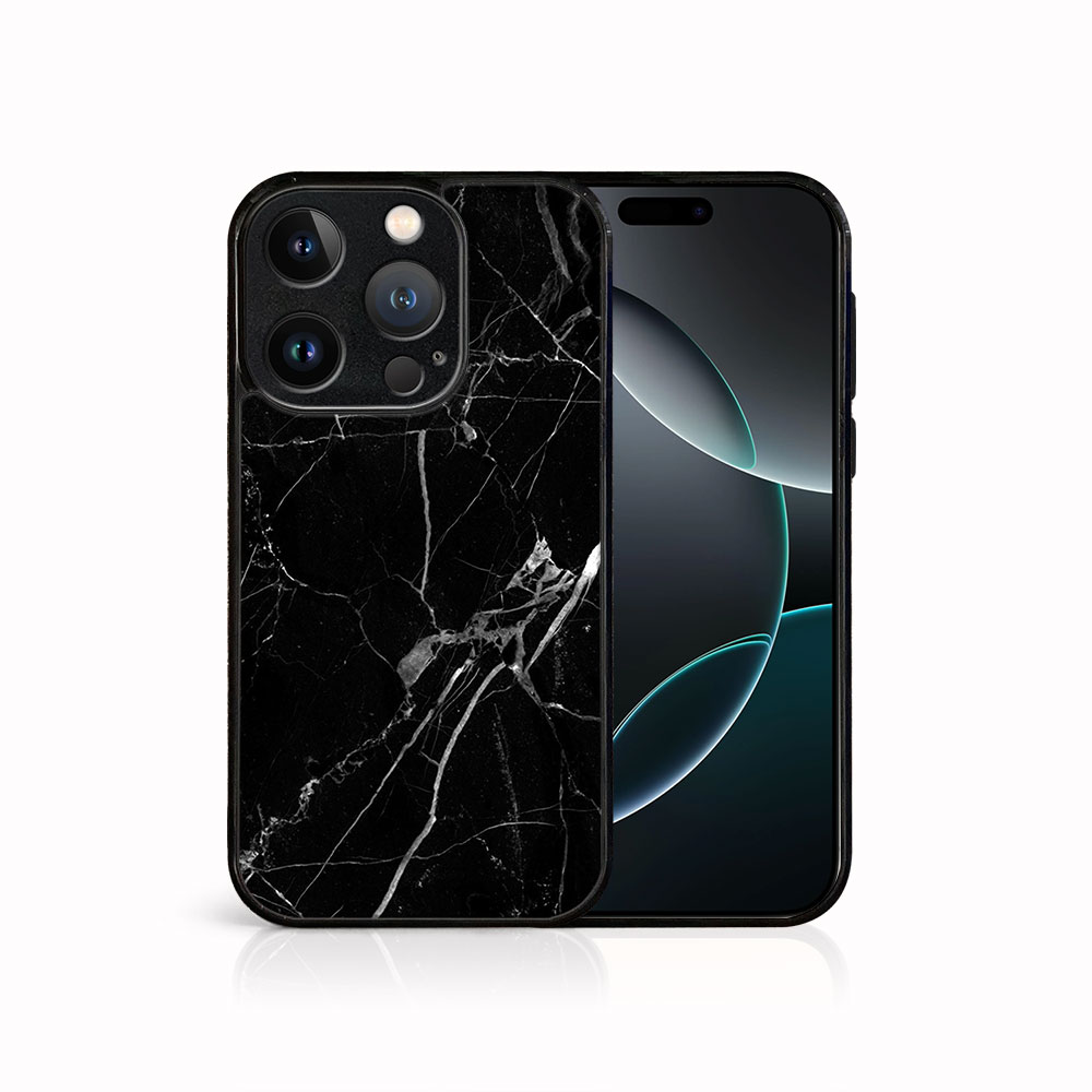 Levně MY ART Ochranný kryt pro Apple iPhone 16 Pro Max BLACK MARBLE (142)