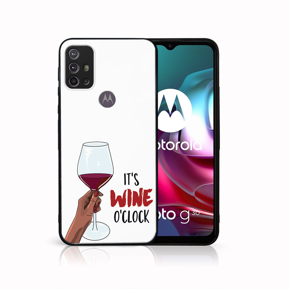 Levně MY ART Silikonový obal Motorola Moto G10/G20/G30 WINE (007)