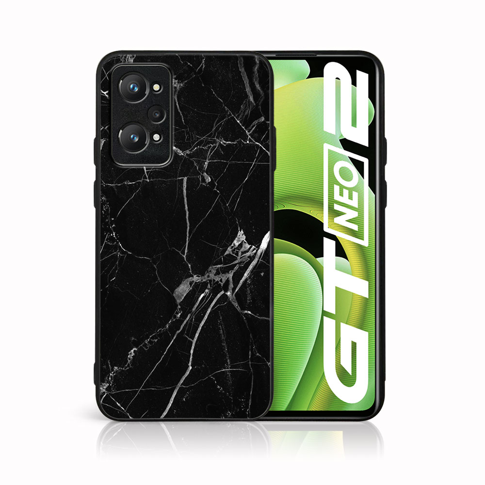 Levně MY ART Ochranný obal Realme GT Neo2 5G -BLACK MARBLE (142)