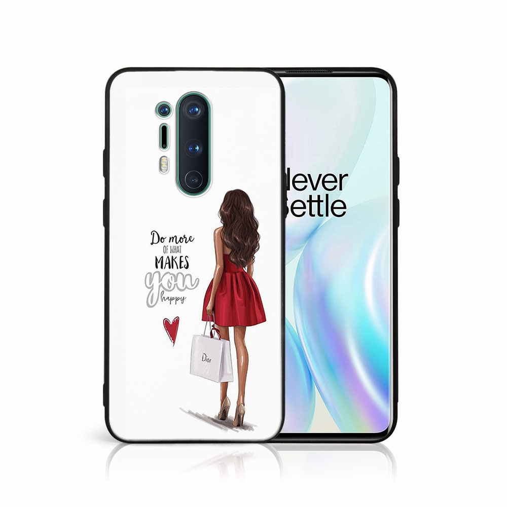 Levně MY ART Ochranný obal OnePlus 8 Pro -RED DRESS (137)