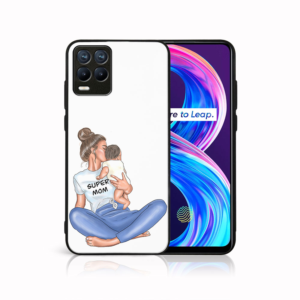 Levně MY ART Silikonový obal Realme 8 / Realme 8 Pro SUPERMOM (112)