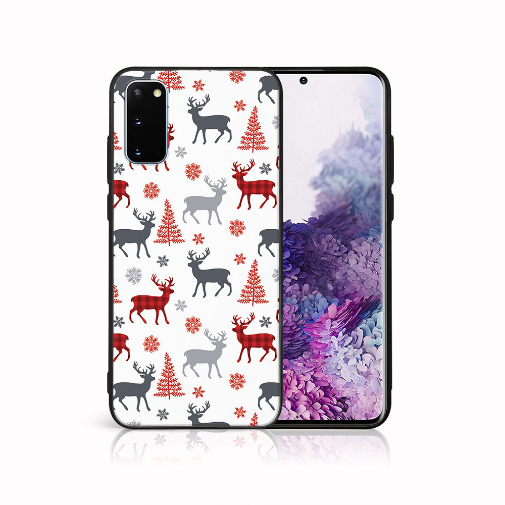 MY ART Kryt s vánočním designem Samsung Galaxy S20 DEER (068)