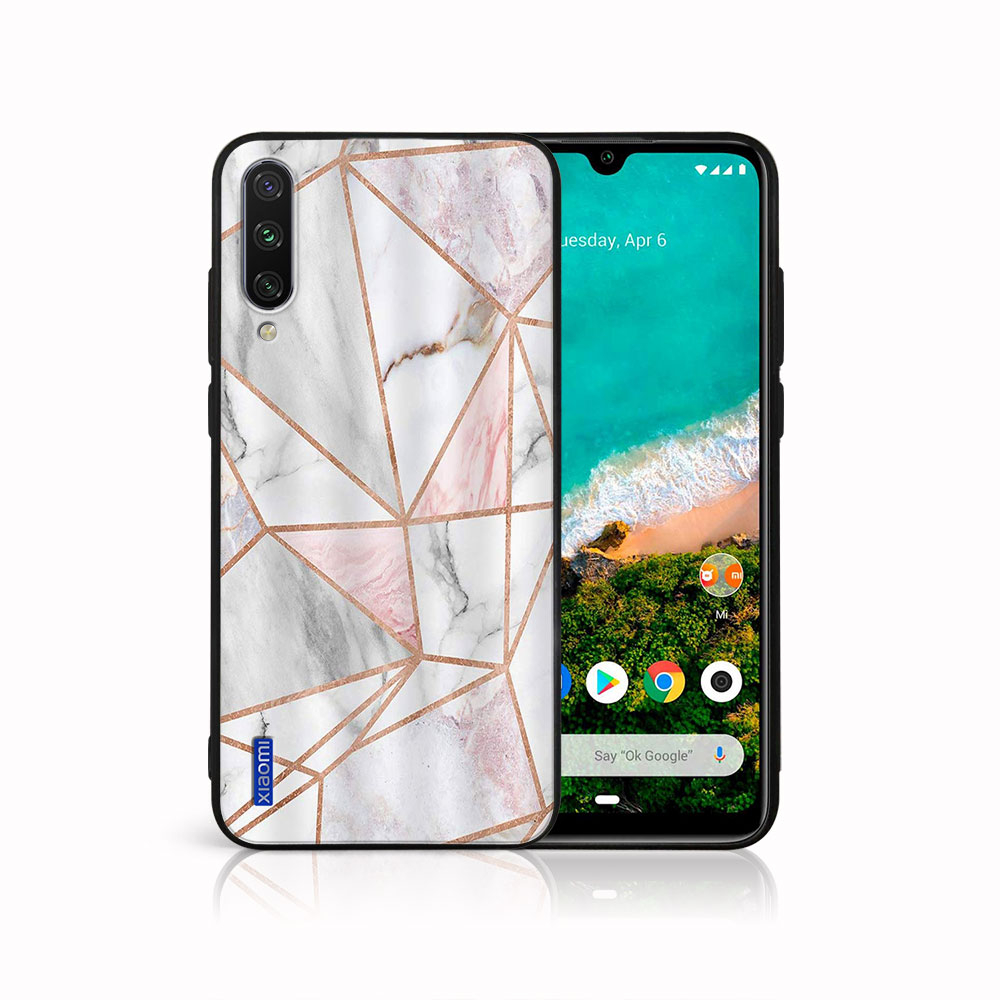 Levně MY ART Ochranný kryt Xiaomi Mi A3 PINK MARBLE (143)