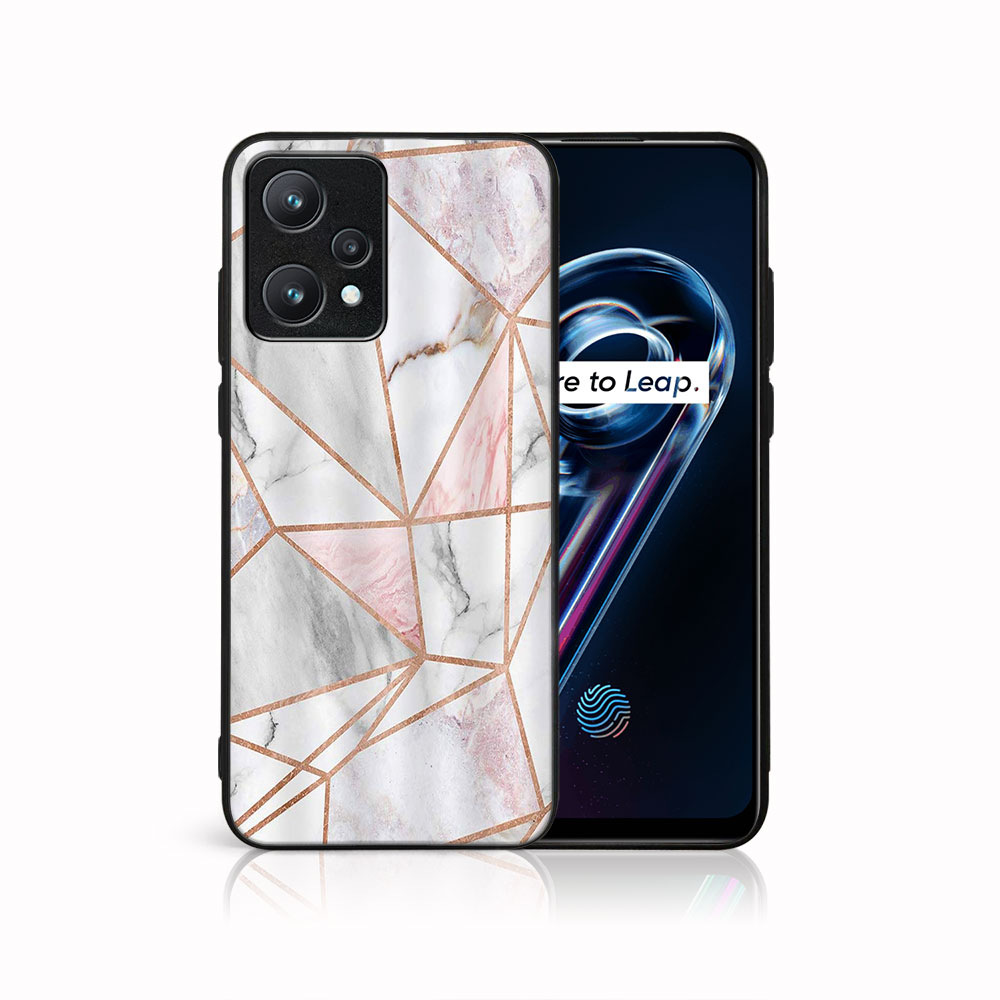 Levně MY ART Ochranný obal Realme 9 Pro+ / Realme 9 -PINK MARBLE (143)