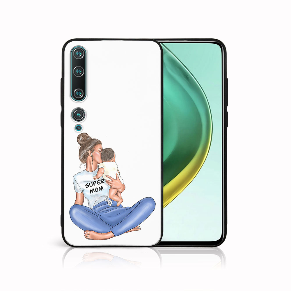 Levně MY ART Silikonový obal Xiaomi Mi 10 / Mi 10 Pro SUPERMOM (112)