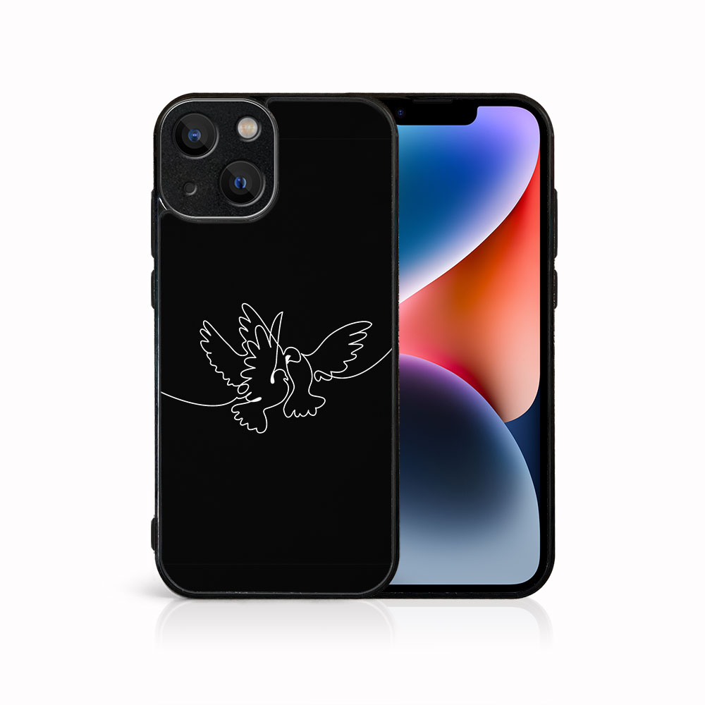 Levně MY ART Ochranný kryt pro Apple iPhone 15 WHITE DOVE (195)