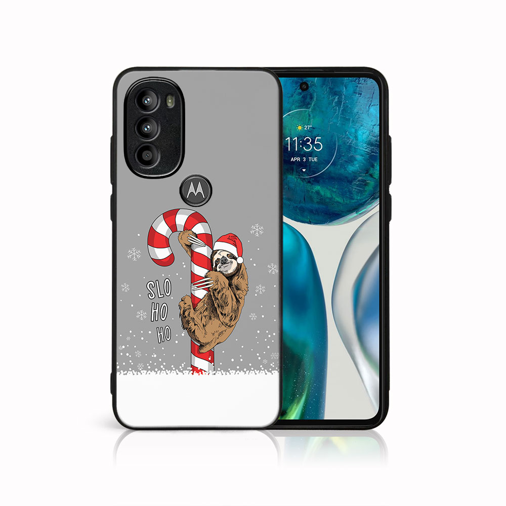 MY ART Kryt s vánočním designem Motorola Moto G71 5G CANDY (076)