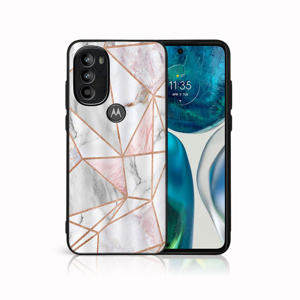 Levně MY ART Ochranný kryt Motorola Moto G71 5G PINK MARBLE (143)