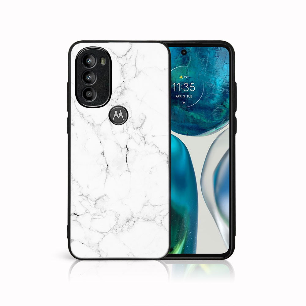 Levně MY ART Ochranný kryt Motorola Moto G71 5G WHITE MARBLE (144)