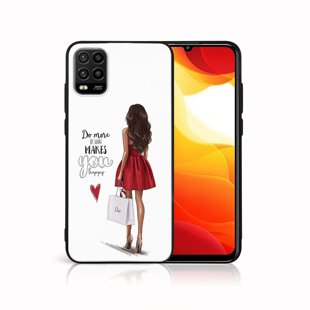 Levně MY ART Silikonový obal Xiaomi Mi 10 Lite RED DRESS (137)
