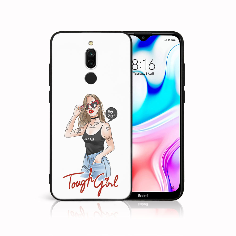 Levně MY ART Ochranný obal Xiaomi Redmi 8 -TOUGH GIRL (131)