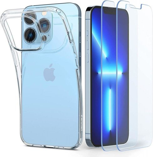SPIGEN 35972
SPIGEN CRYSTAL PACK Průhledný obal + 2x sklo Apple iPhone 13 Pro