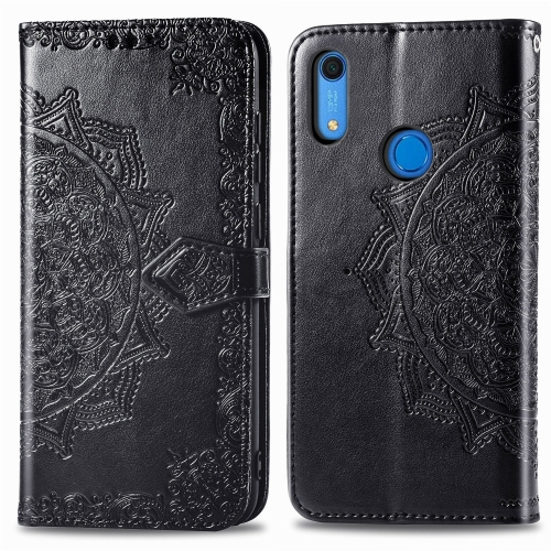 FORCELL ART Peňaženkový kryt Huawei Y6 2019 / Y6s 2019 ORNAMENT černý