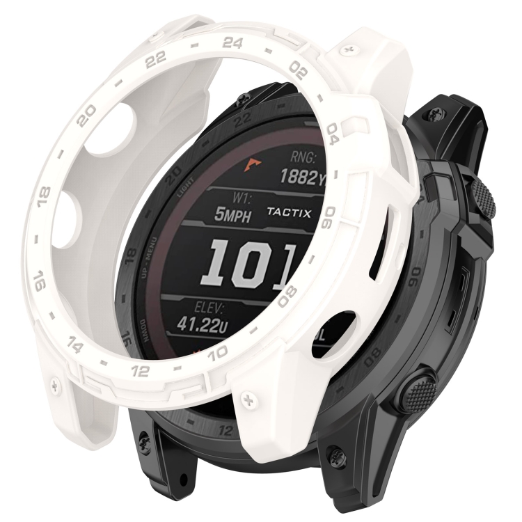 Levně TPU HALF COVER Obal pro Garmin Enduro 2 / Tactix 7 béžový