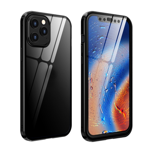 Levně Magnetický kryt 360° Apple iPhone 12 / 12 Pro černý