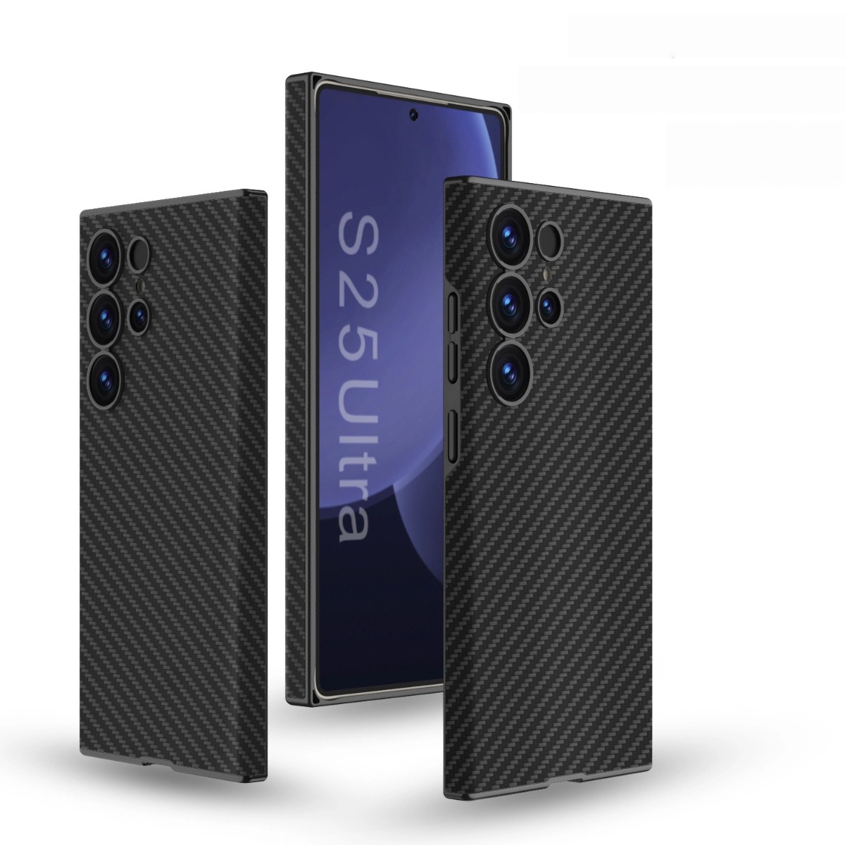 Levně GKK LEATHER CASE Ochranný kryt pro Samsung Galaxy S25 Ultra 5G CARBON BLACK