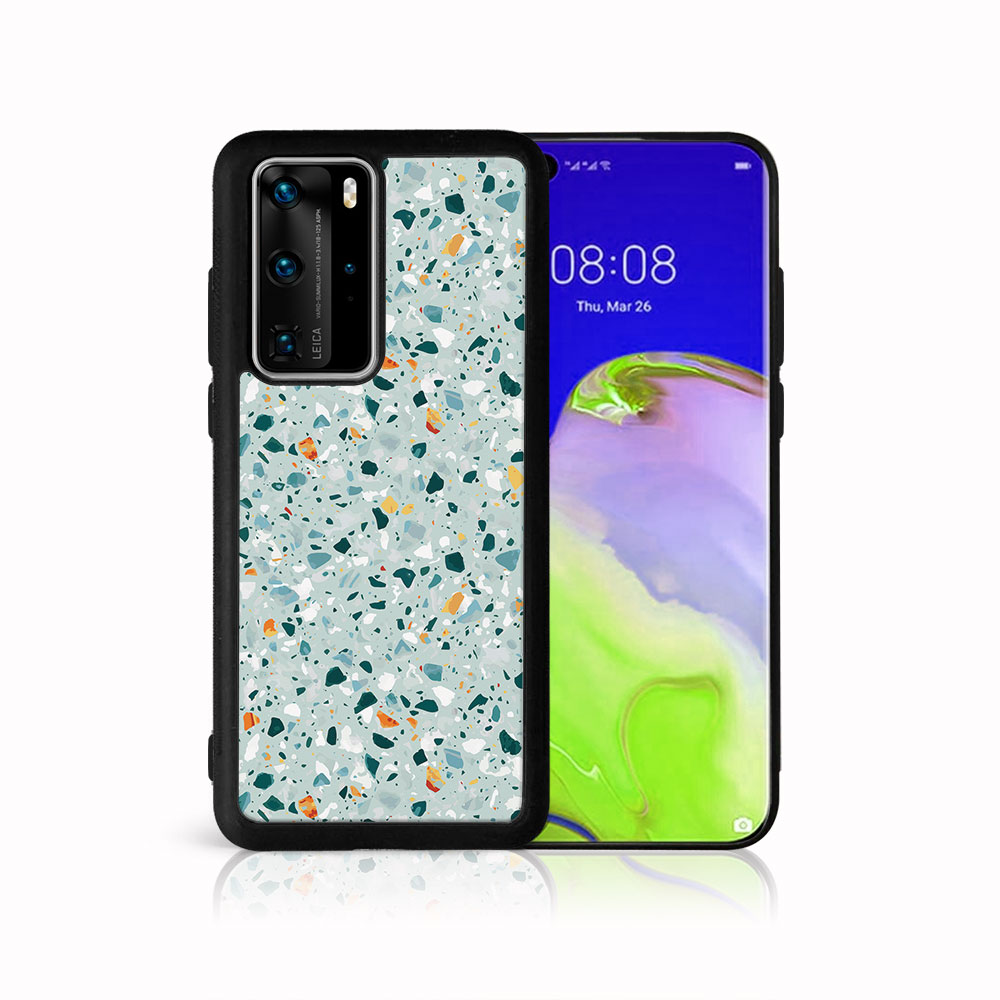 Levně MY ART Ochranný kryt Huawei P40 BLUE TERRAZZO (164)