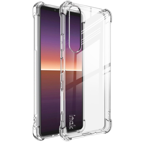 IMAK Ochranný gumový kryt Sony Xperia 1 III průhledný