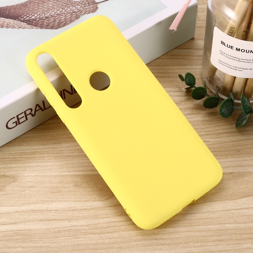 Levně RUBBER Gumový kryt Motorola One Macro / Motorola G8 Play žlutý