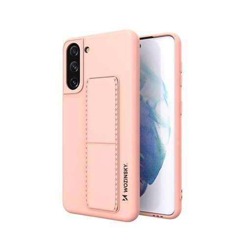 MULTI Ochranný kryt s držákem Samsung Galaxy S21 Plus 5G růžový