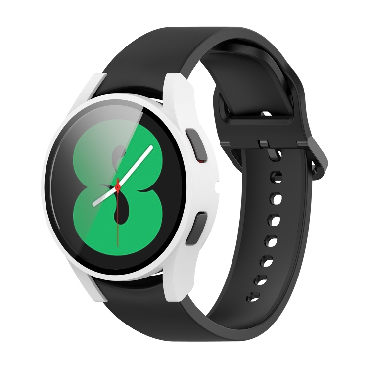 Ochranný kryt s tvrzeným sklem pro Samsung Galaxy Watch 4 40mm bílý