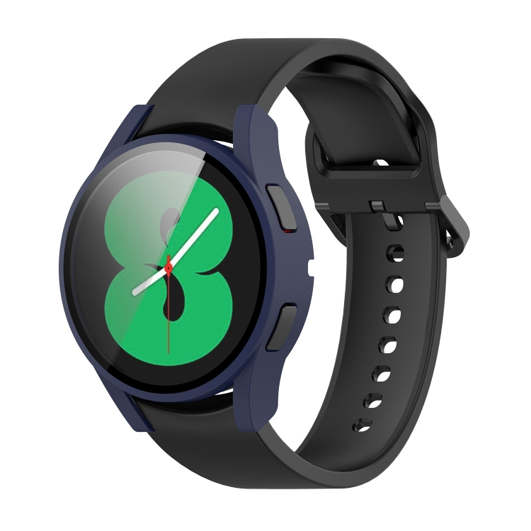 Ochranný kryt s tvrzeným sklem pro Samsung Galaxy Watch 4 44mm modrý