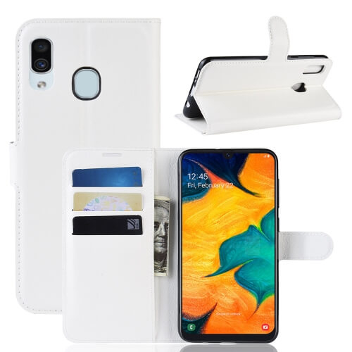 VSECHNONAMOBIL 18316
LITCHI Peňaženkové pouzdro Samsung Galaxy A20 / A30 bílé