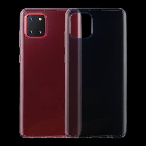 Silikonový obal Samsung Galaxy A81 průhledný