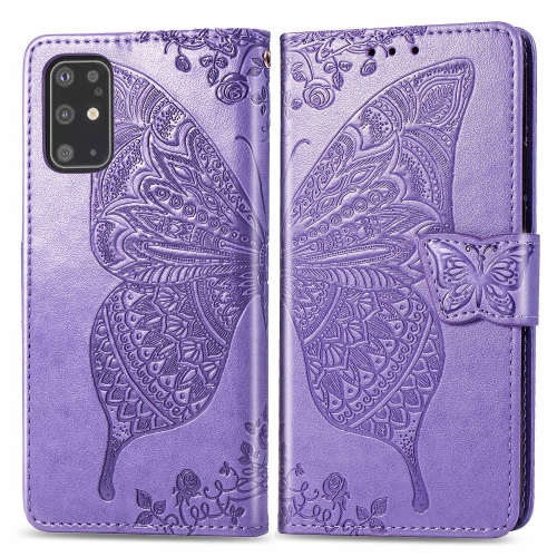 FORCELL ART Peňaženkový kryt Samsung Galaxy S20 Plus BUTTERFLY fialový