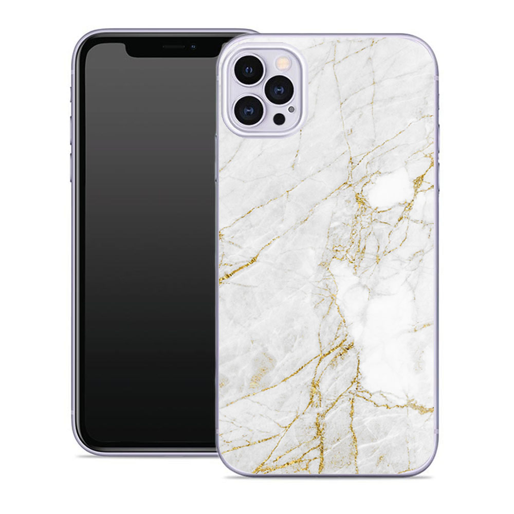 Levně MY ART Ochranný kryt Apple iPhone 12 / iPhone 12 Pro WHITE STONE (011)