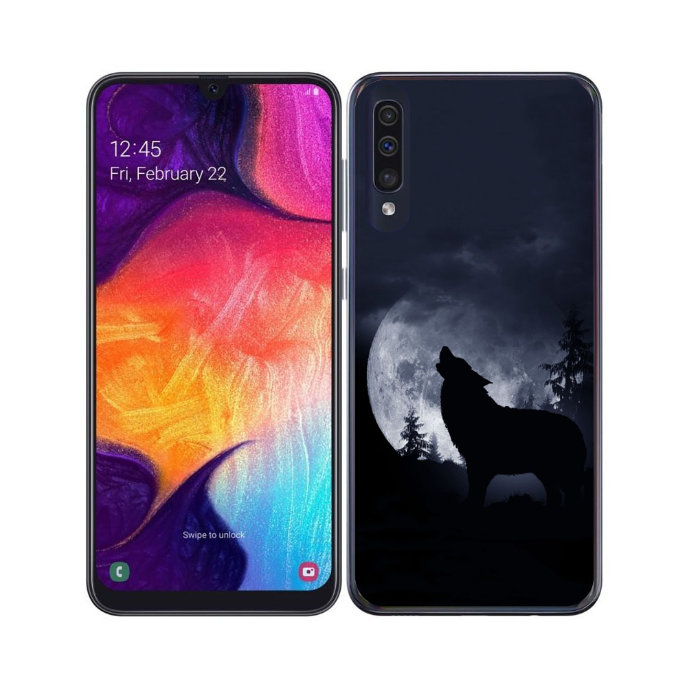 Levně MY ART Ochranný kryt Samsung Galaxy A70 WOLF (044)