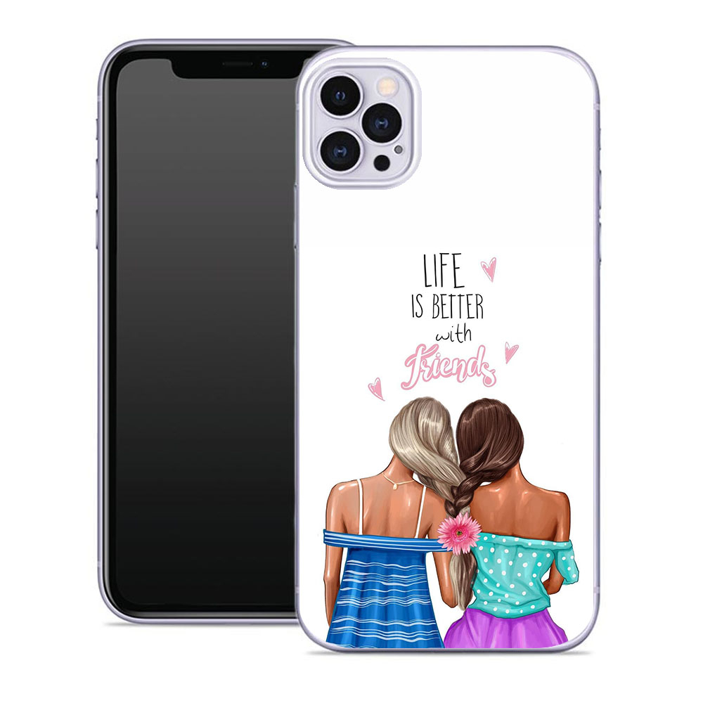 Levně MY ART Ochranný kryt Apple iPhone 12 / iPhone 12 Pro FRIENDS (060)
