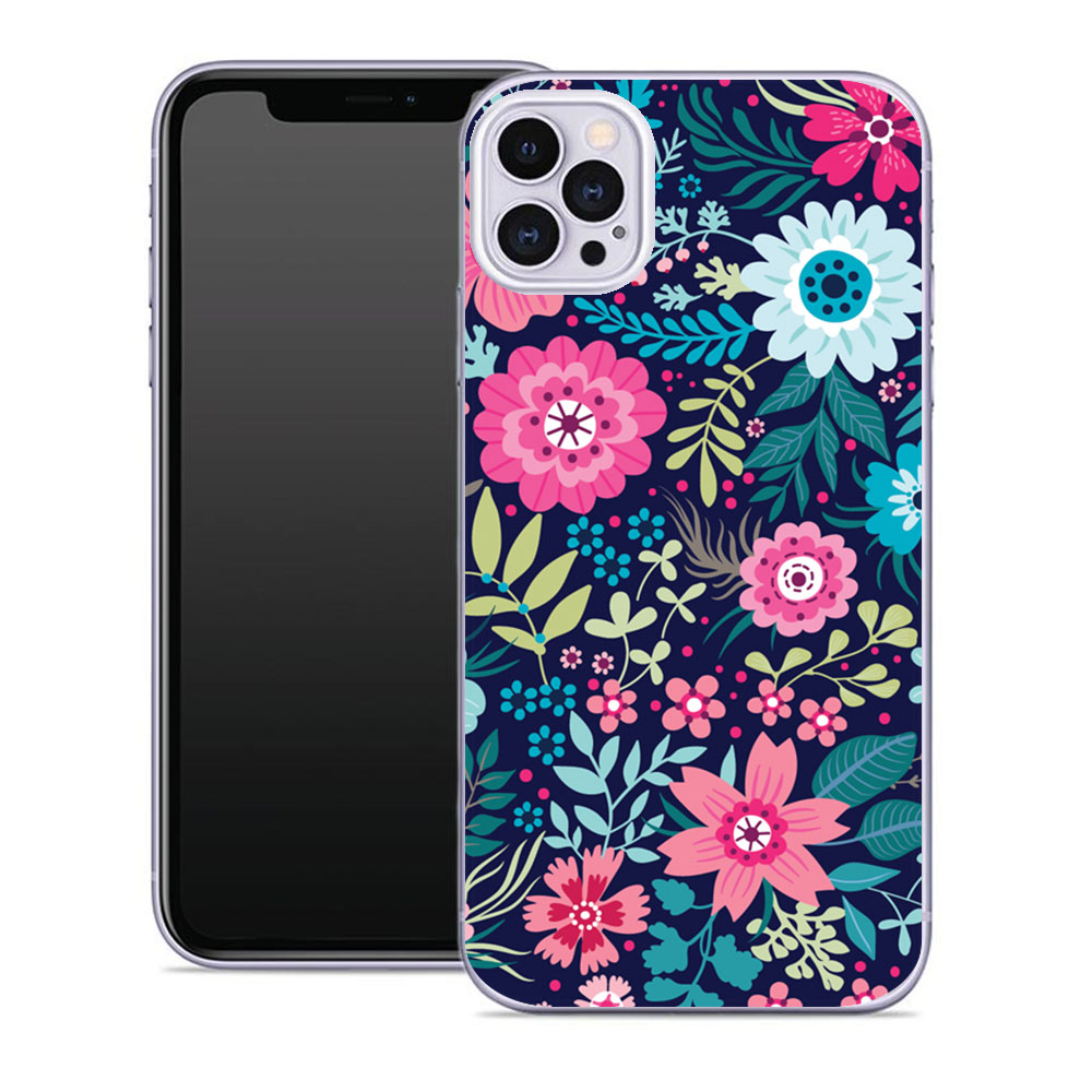 Levně MY ART Ochranný kryt Apple iPhone 12 / iPhone 12 Pro FLORA (038)
