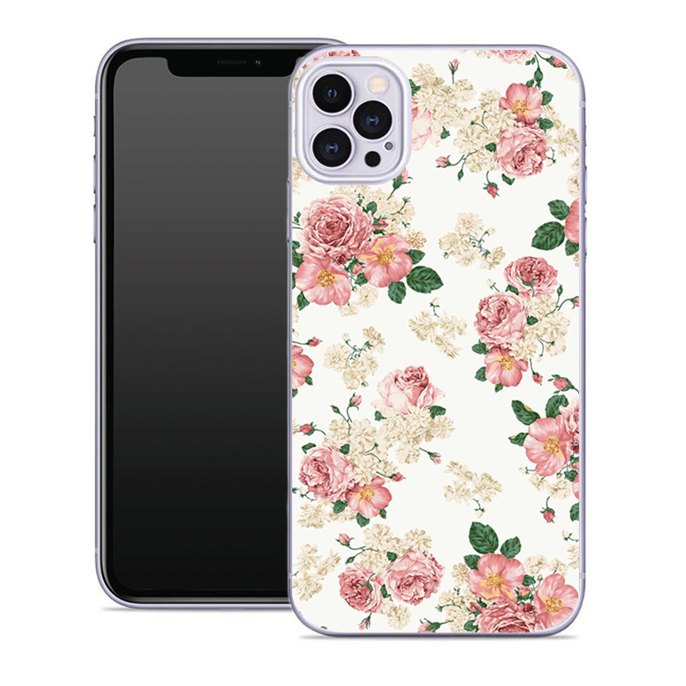 Levně MY ART Ochranný kryt Apple iPhone 12 / iPhone 12 Pro PINK ROSES (016)