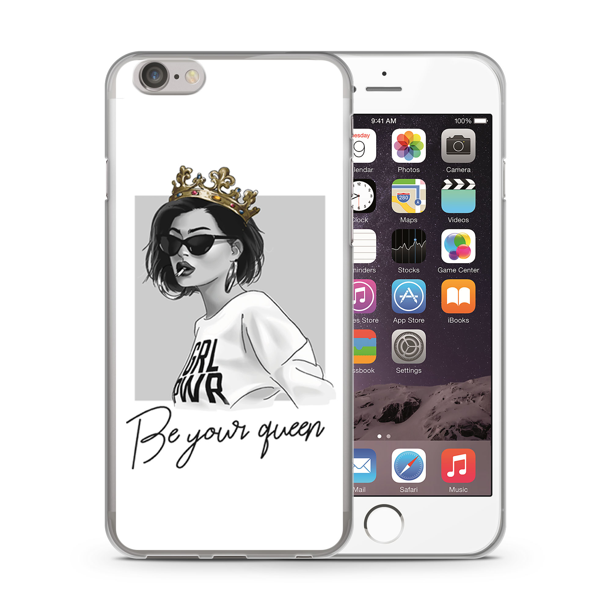 PROTEMIO 27959 MY ART Ochranný kryt Apple iPhone 7 / iPhone 8 QUEEN (139)