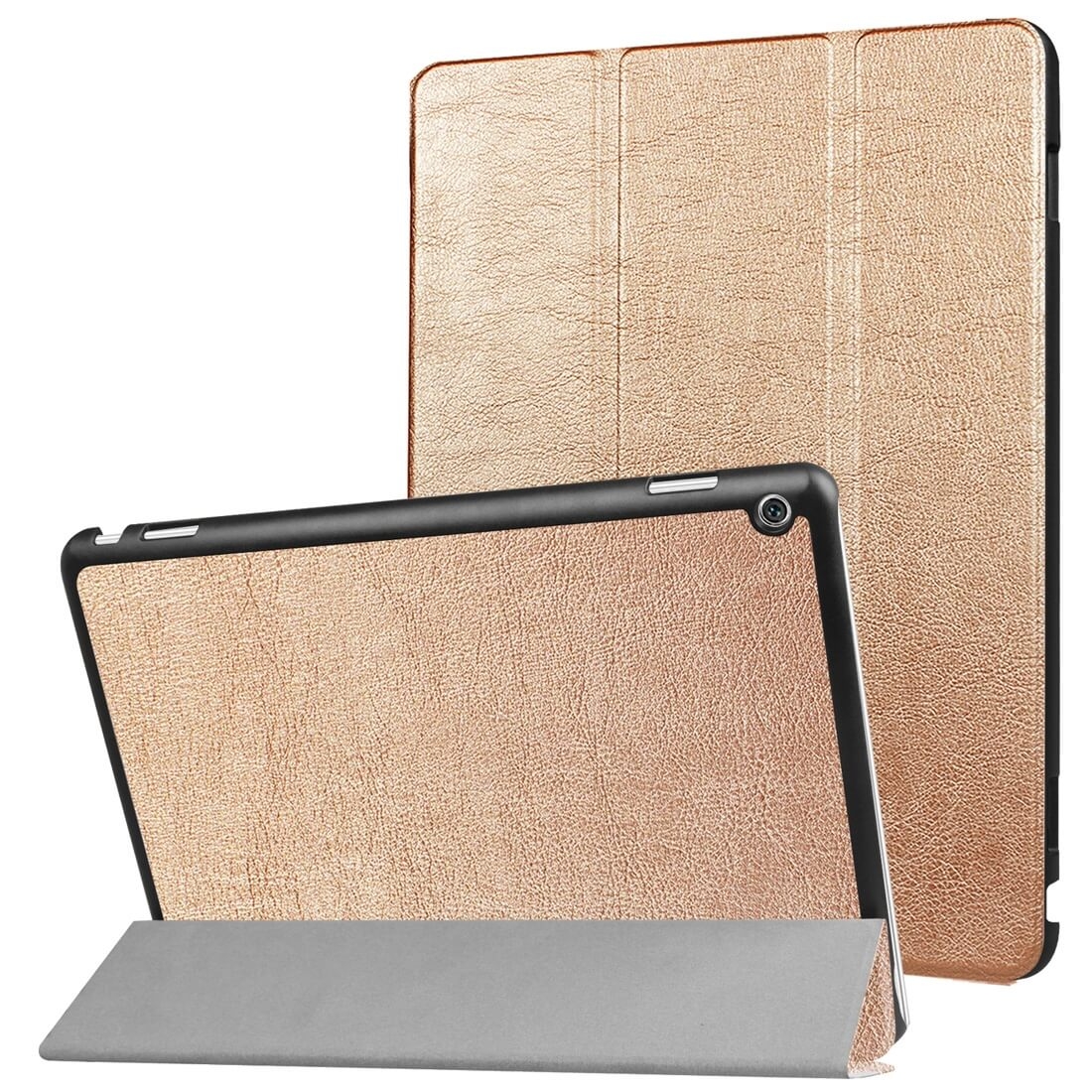 FORCELL LEATHER zaklapovací obal Huawei MediaPad M3 Lite 10 "zlatý