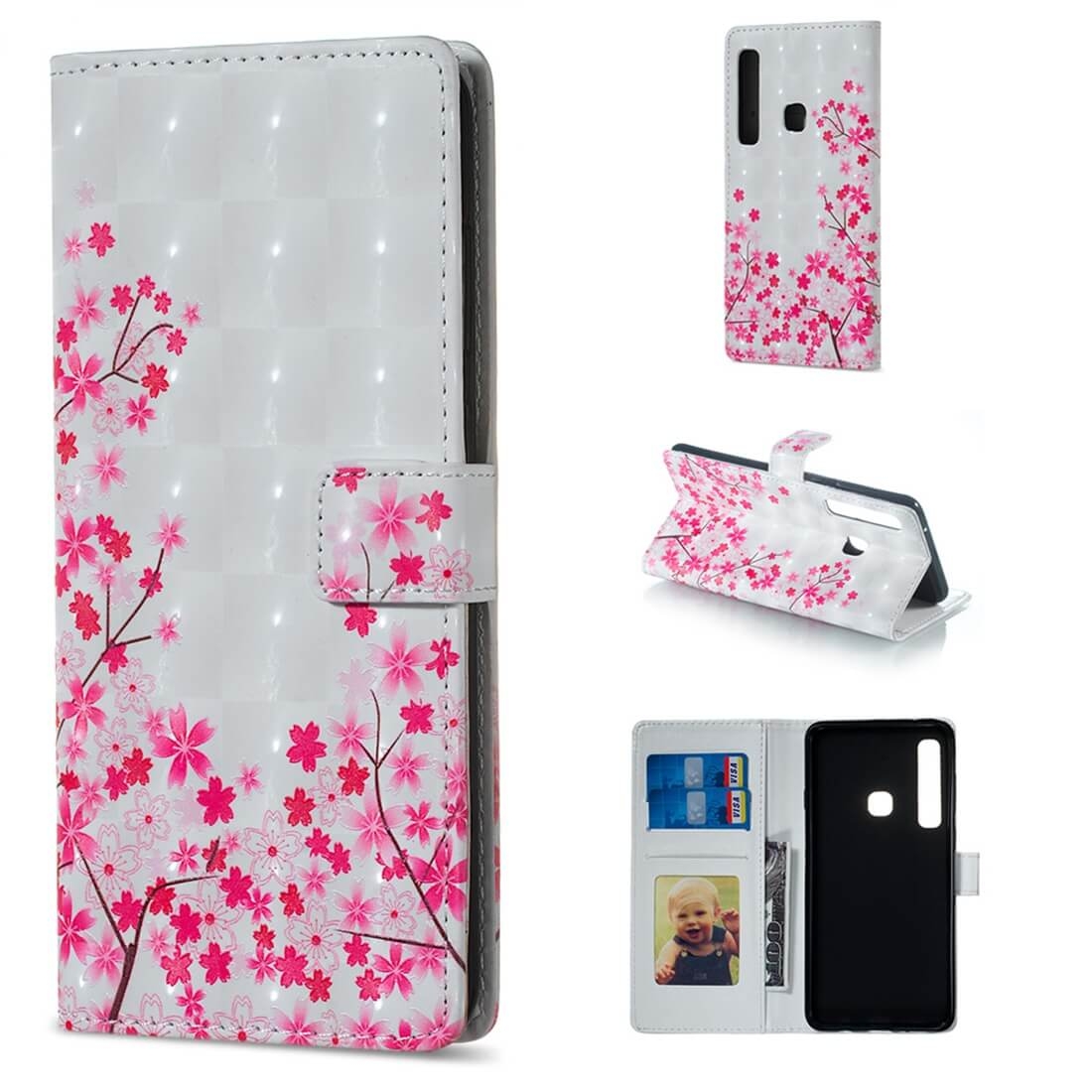 FORCELL ART Peňaženkový kryt Samsung Galaxy A9 2018 SAKURA