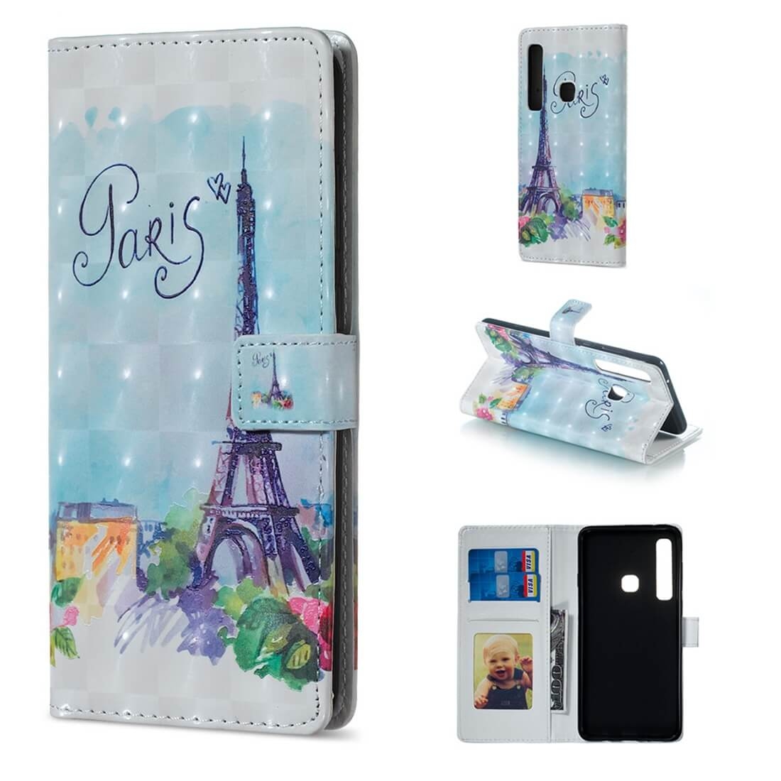 FORCELL ART Peňaženkový kryt Samsung Galaxy A9 2018 PARIS
