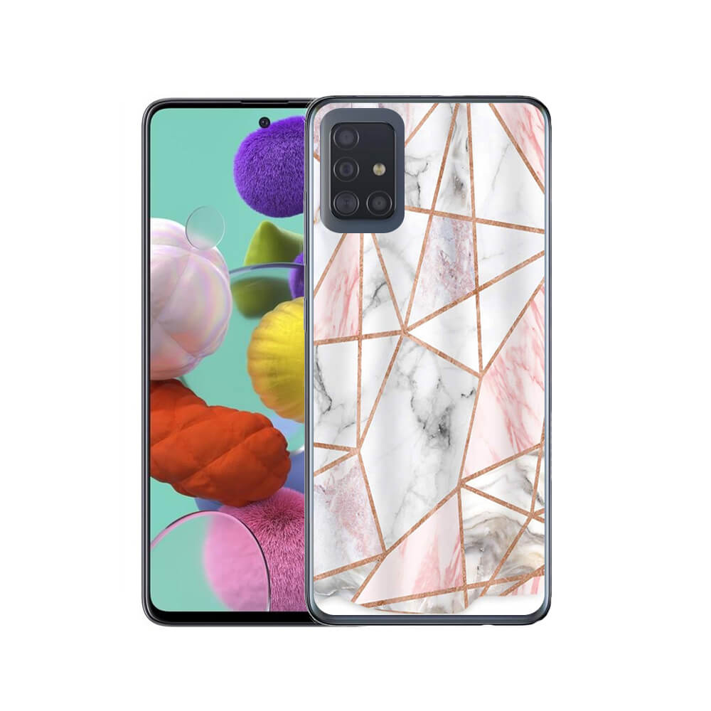PROTEMIO 19459 MY ART Ochranný kryt Samsung Galaxy A51 PINK MARBLE (143)