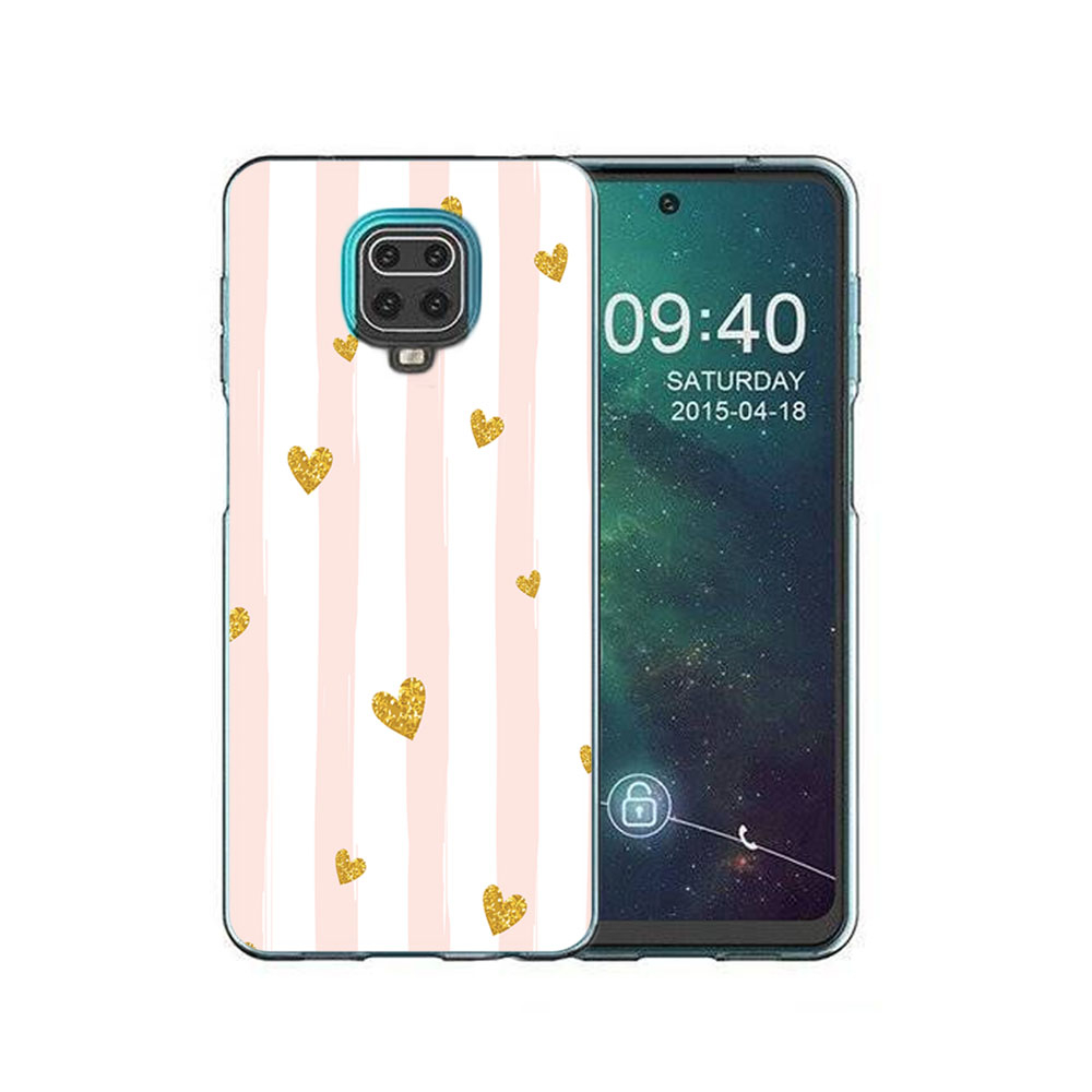 Levně MY ART Ochranný kryt Xiaomi Redmi Note 9S / Note 9 Pro HEARTS (006)