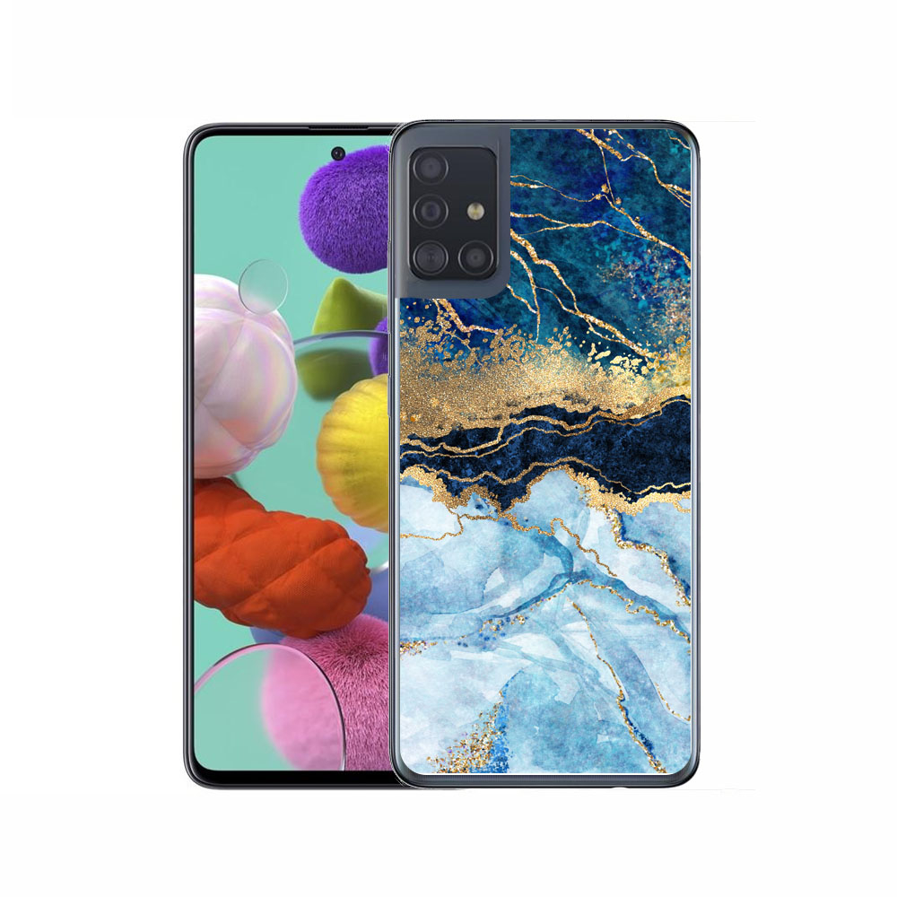 Levně MY ART Ochranný kryt Samsung Galaxy A71 BLUE MARBLE (141)